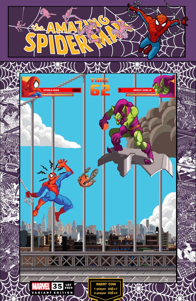 Amazing Spider-Man #35 Matthew Waite 8-Bit Gaming Variant