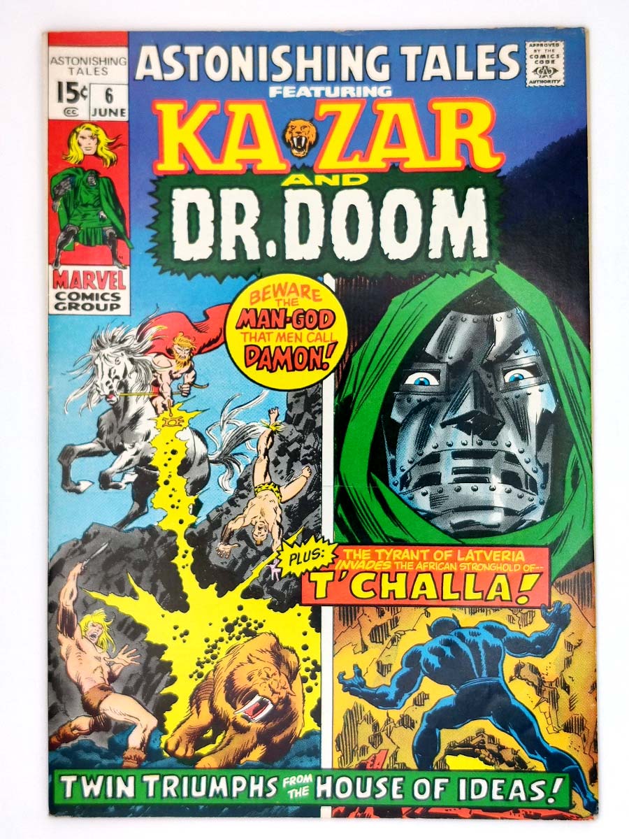 Astonishing Tales #6 Ka-Zar Dr. Doom 1st Mockingbird