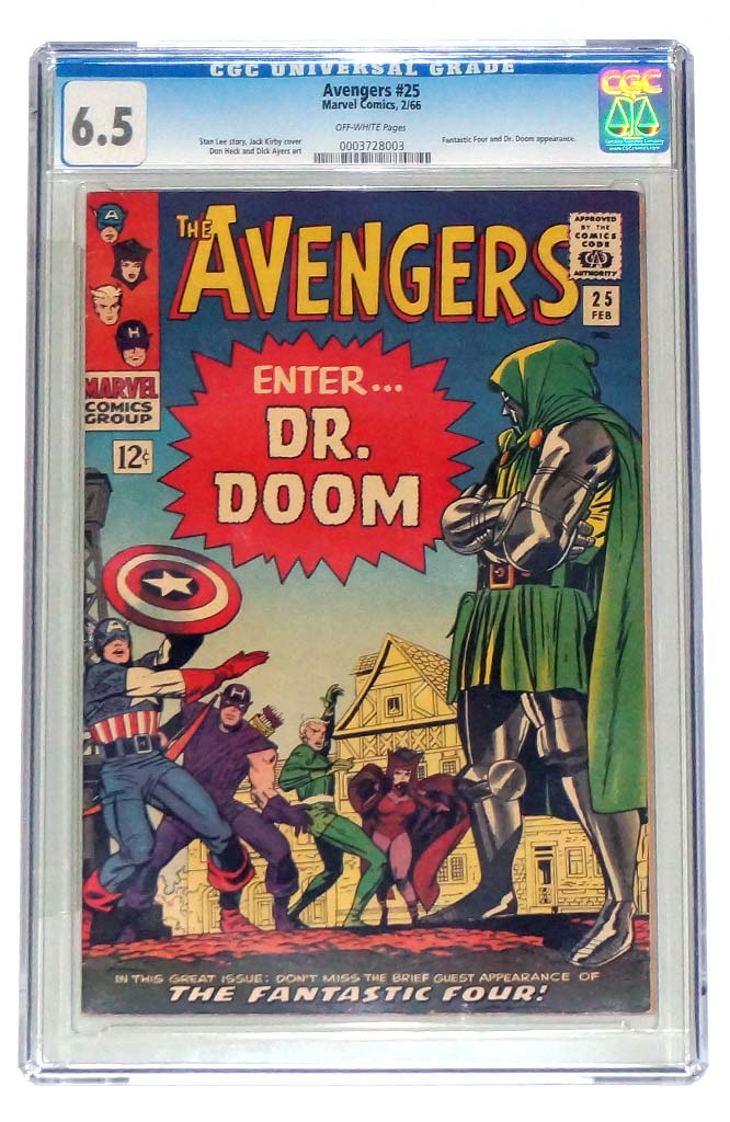 Avengers #25 CGC 6.5 1st Avengers vs Dr. Doom