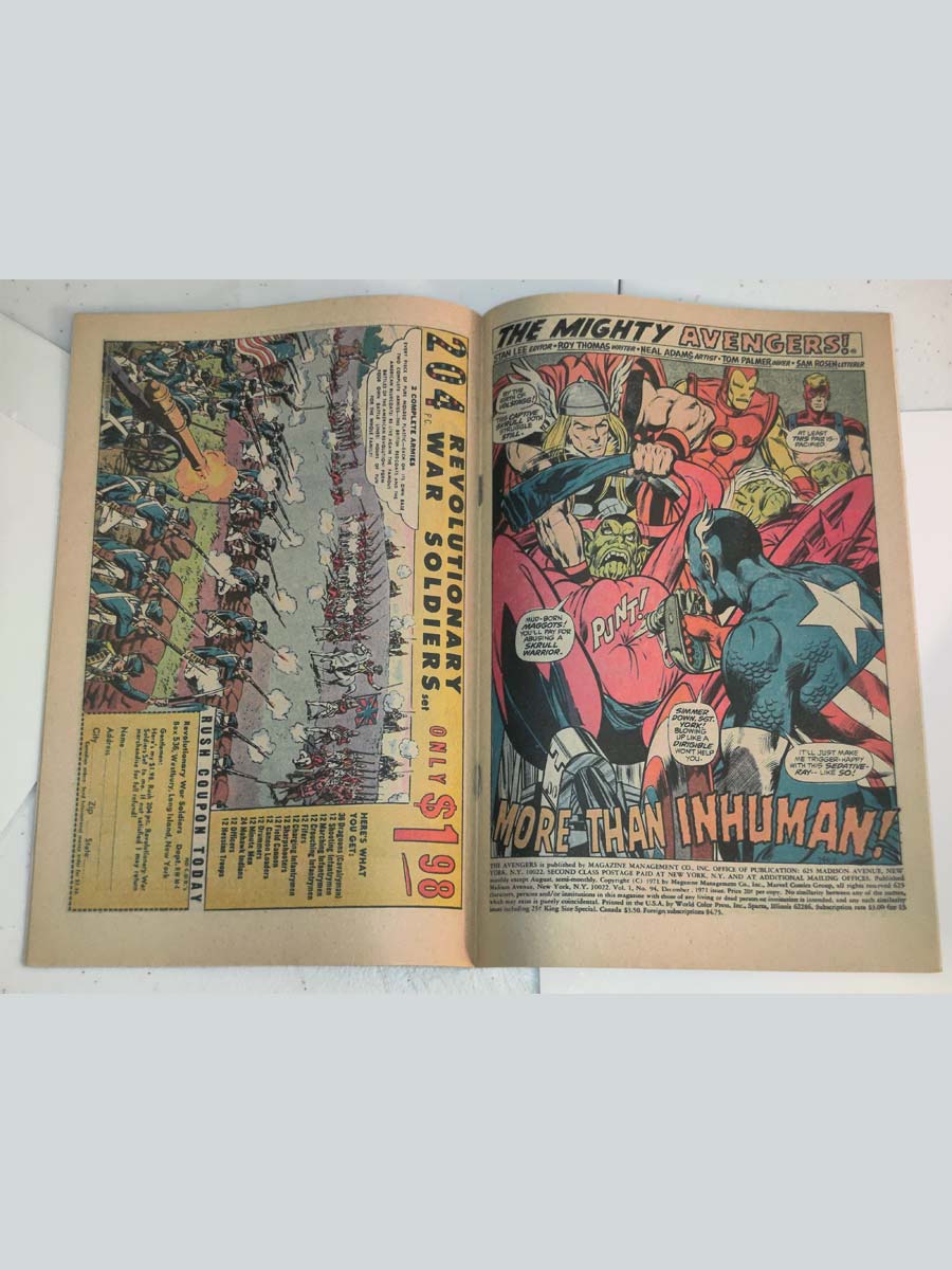 Avengers #94 Page Error Variant