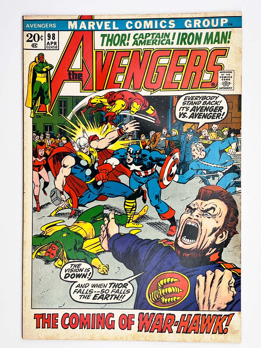 Avengers #98 Clint becomes Hawkeye