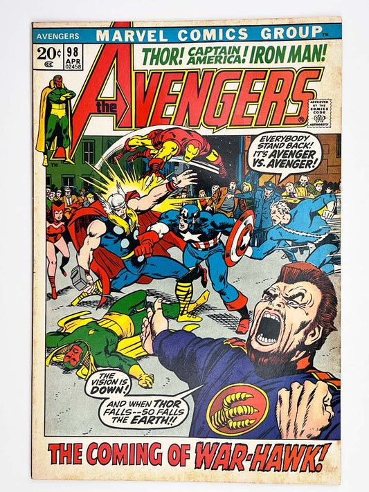 Avengers #98 Clint becomes Hawkeye