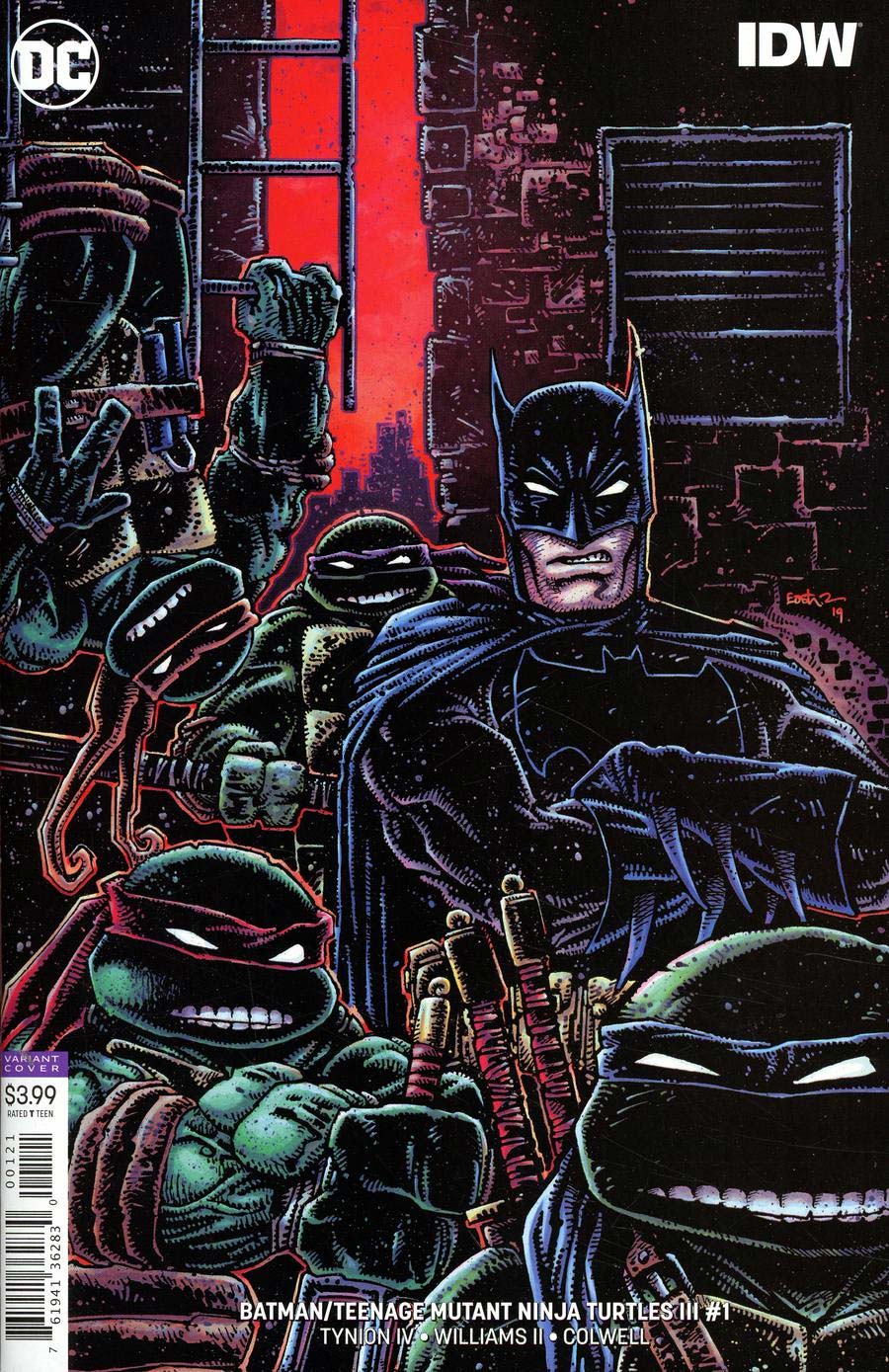 Batman / Teenage Mutant Ninja Turtles III #1 Eastman Variant
