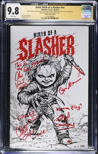 Birth of a Slasher #1 CGC 9.8 Avoltha Sketch Variant Signed by Cast #1/60