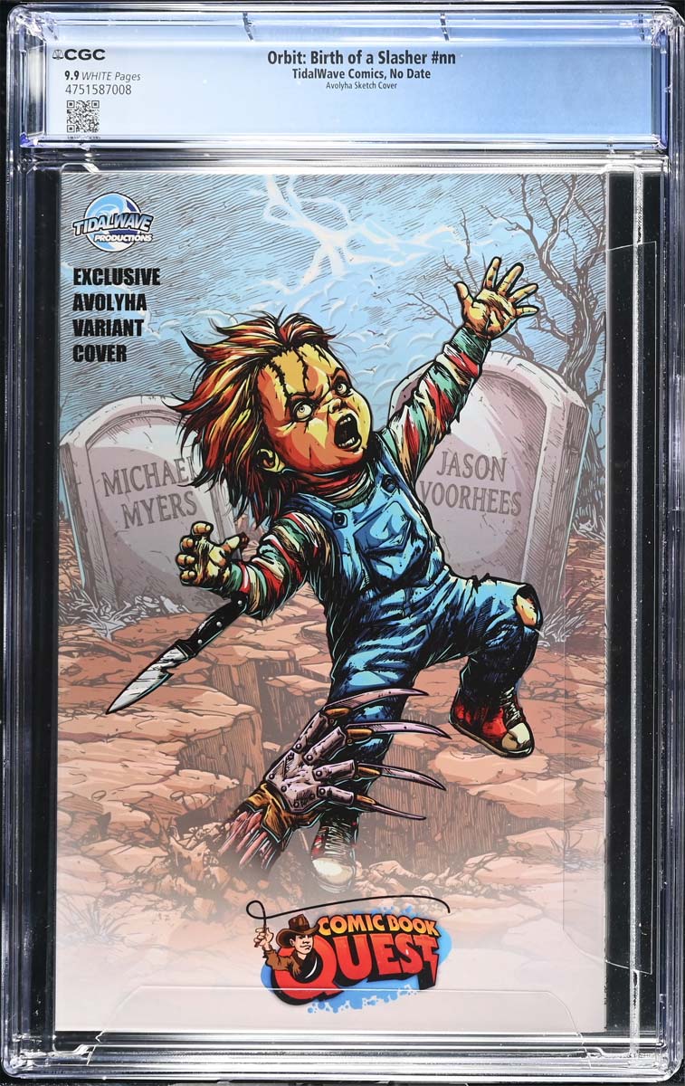 Birth of a Slasher #1 CGC 9.9 Avoltha Sketch Variant #17/60 Back