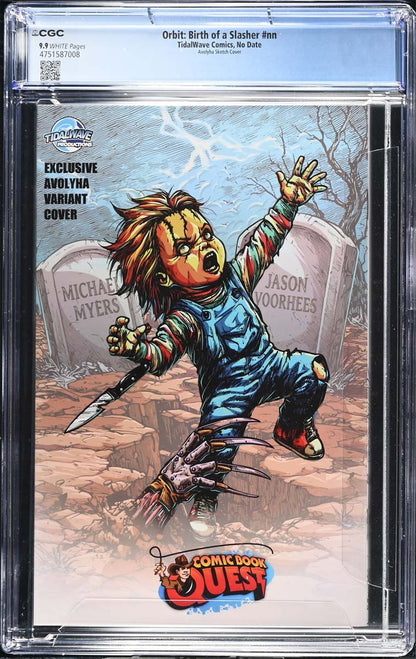 Birth of a Slasher #1 CGC 9.9 Avoltha Sketch Variant #17/60 Back