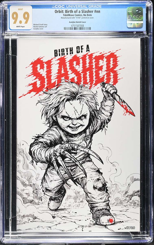 Birth of a Slasher #1 CGC 9.9 Avoltha Sketch Variant #17/60