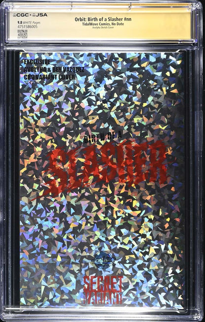 Birth of a Slasher #1 CGC 9.8 Cracked Ice Foil Variant Signed Child's Play #16/20