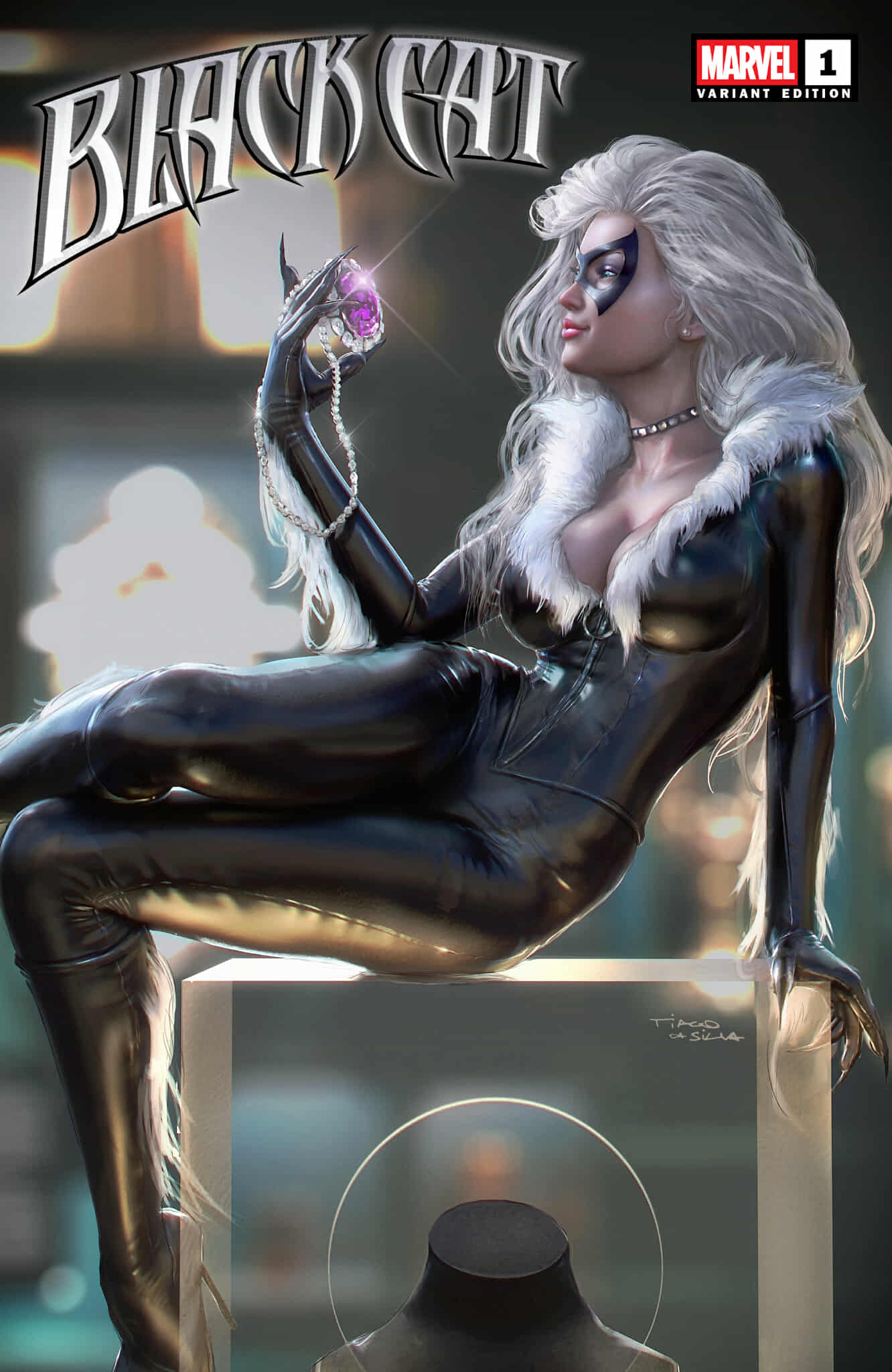 Black Cat #1 Tiago da Silva Trade Variant