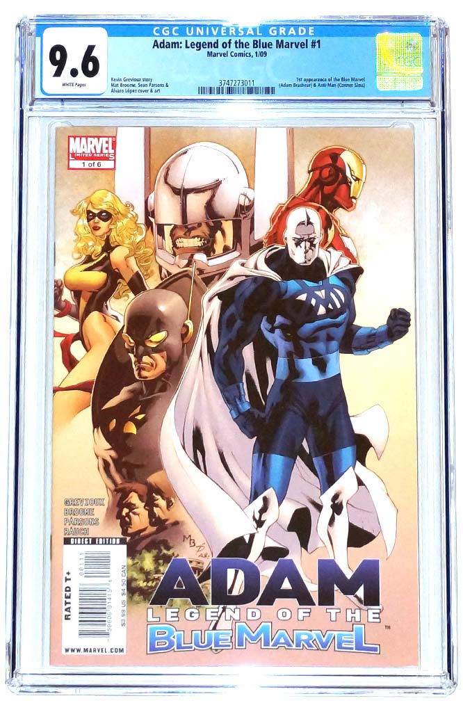 Adam: Legend of the Blue Marvel #1 CGC 9.6 1st Blue Marvel