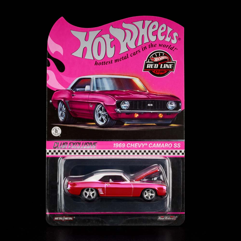 Hot Wheels RLC Exclusive 1969 Chevy Camaro SS Spectraflame Pink Package