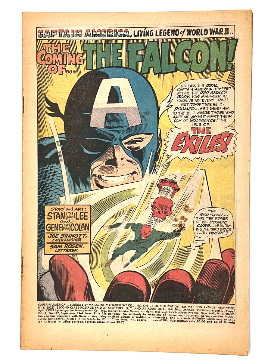 Captain America #117 1st App Falcon Coverless