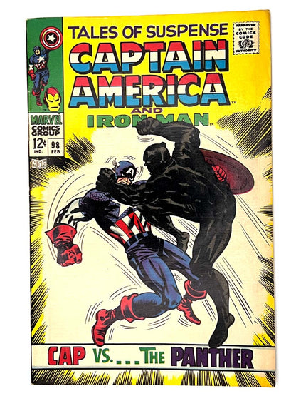 Tales of Suspense #98 Captain America vs Black Panther