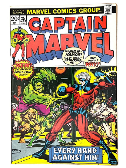 Captain Marvel #25 1st Jim Starlin Captain Marvel Art