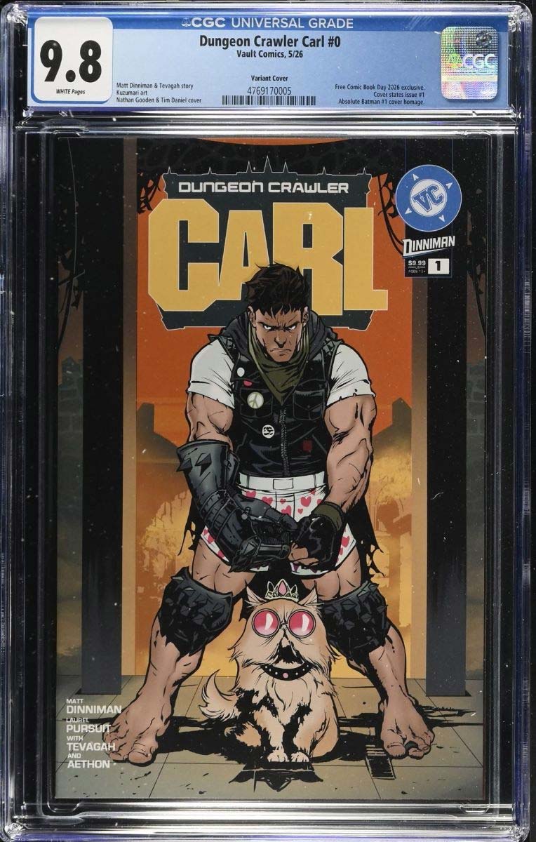 Dungeon Crawler Carl #0 CGC 9.8 Absolute Batman Homage Variant