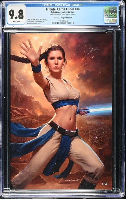 Carrie Fisher #1 CGC 9.8 Nathan Lorenzana "Our Princess" Virgin Variant #1/50