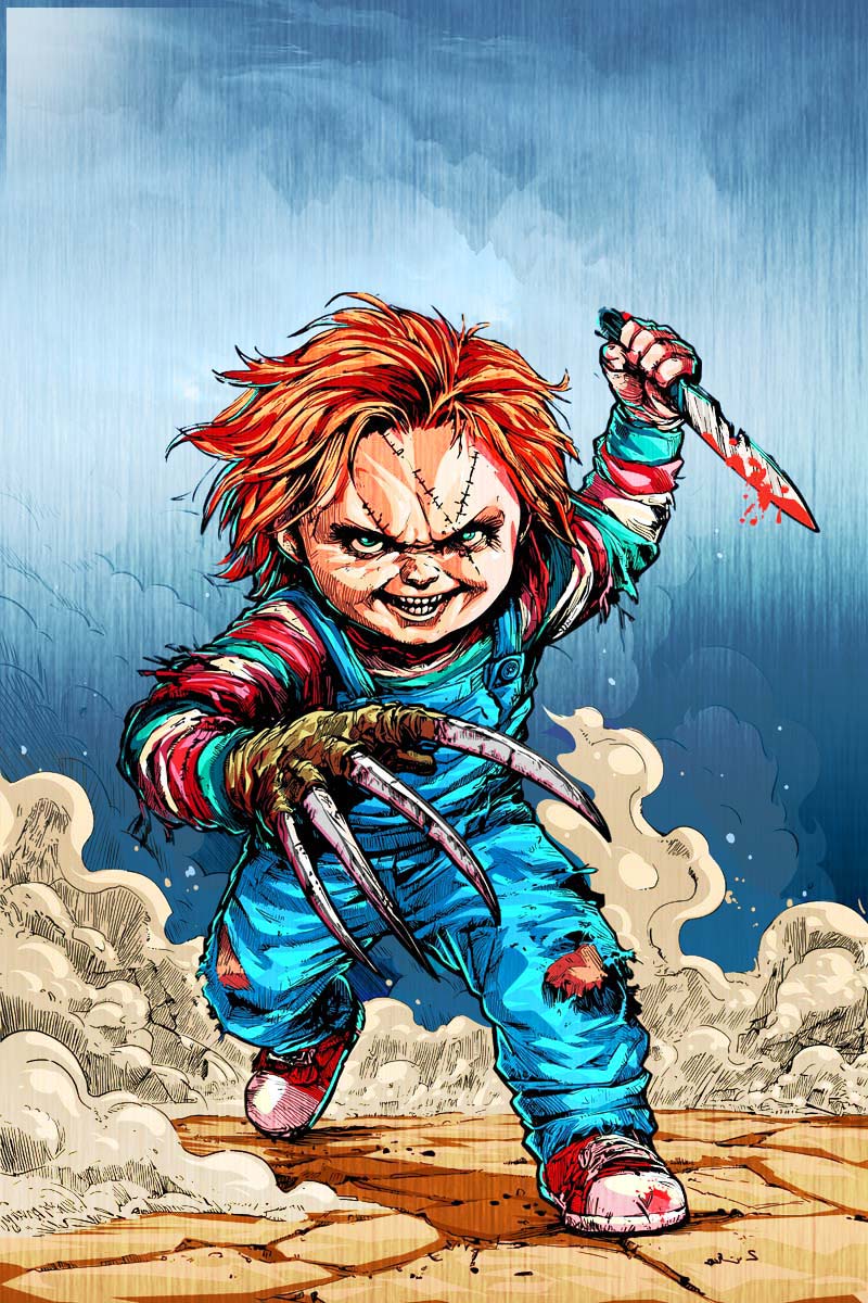 Birth of a Slasher #1 Avoltha Metal Virgin Variant LTD 5