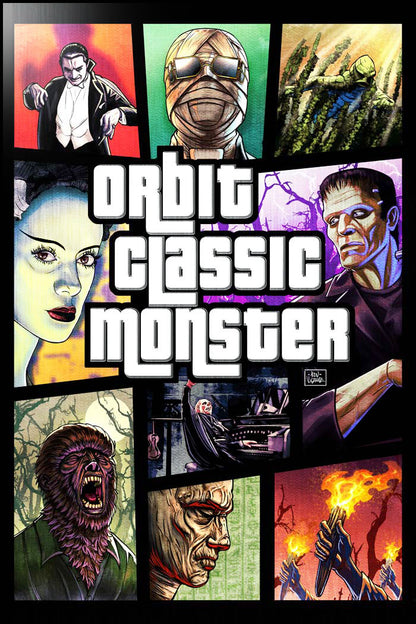 Classic Monsters #1 Ben Vazquez GTA Metal Variant LTD 5