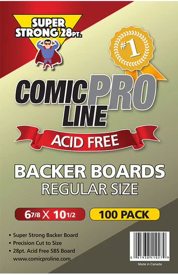 Comic Pro Line Regular Size 28pt Comic Backing Board