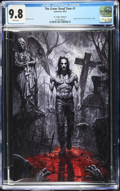 The Crow Dead Time #1 CGC 9.8 Rudy AO Secret Color Splash Variant #1/30