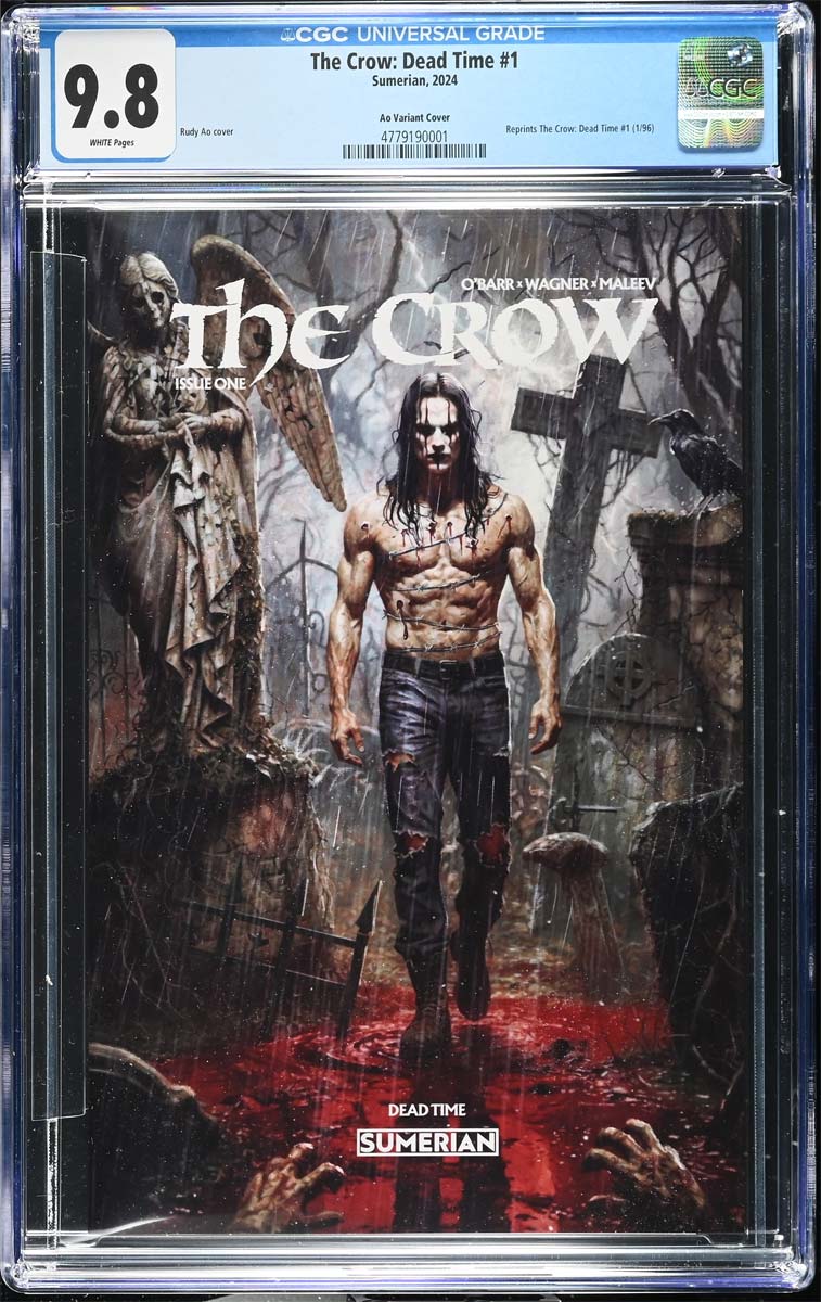 The Crow Dead Time #1 CGC 9.8 Rudy AO Secret Trade Variant LTD 125