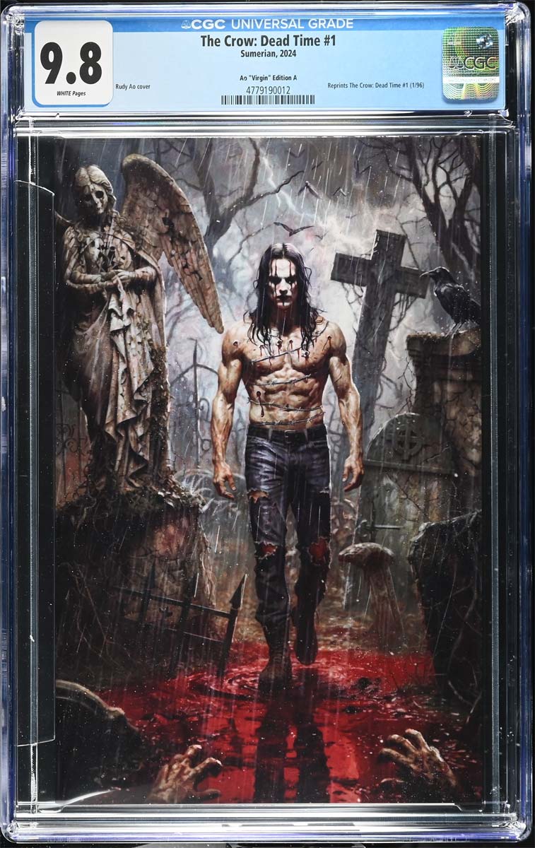 The Crow Dead Time #1 CGC 9.8 Rudy AO Secret Virgin Variant