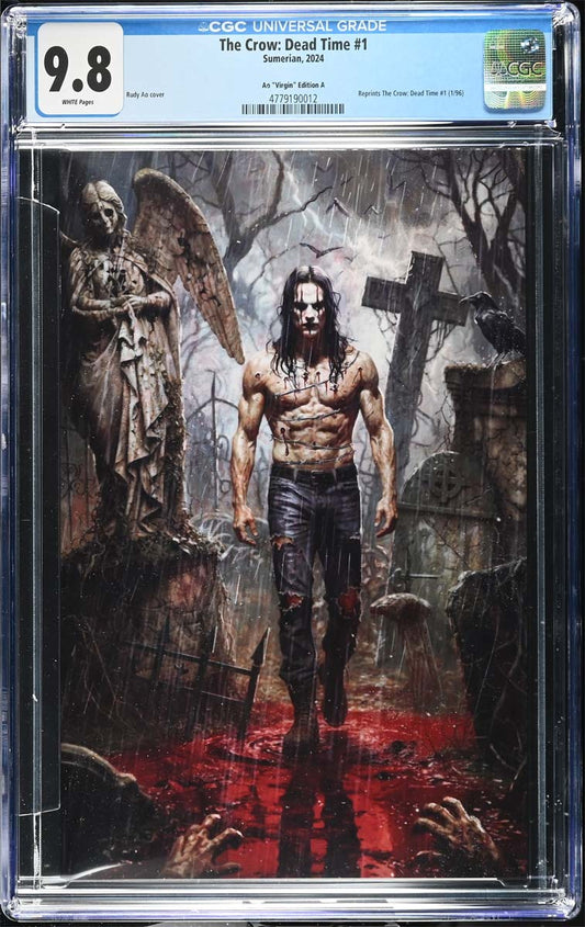 The Crow Dead Time #1 CGC 9.8 Rudy AO Secret Virgin Variant