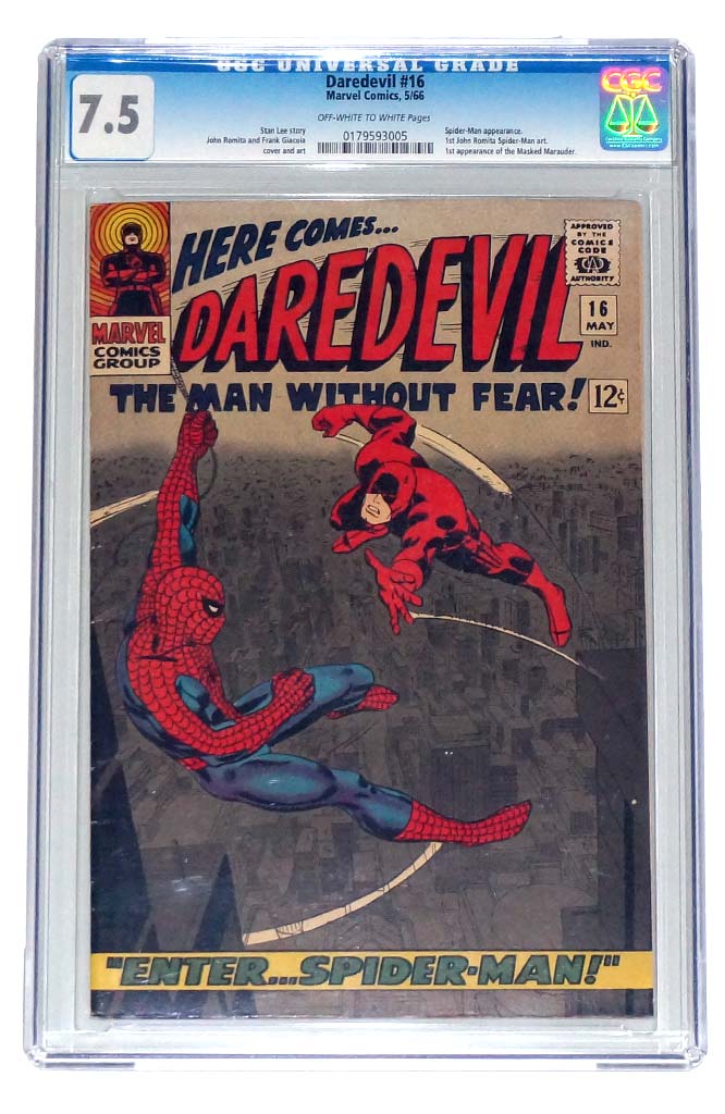 Daredevil #16 CGC 7.5 1st John Romita Spider-Man
