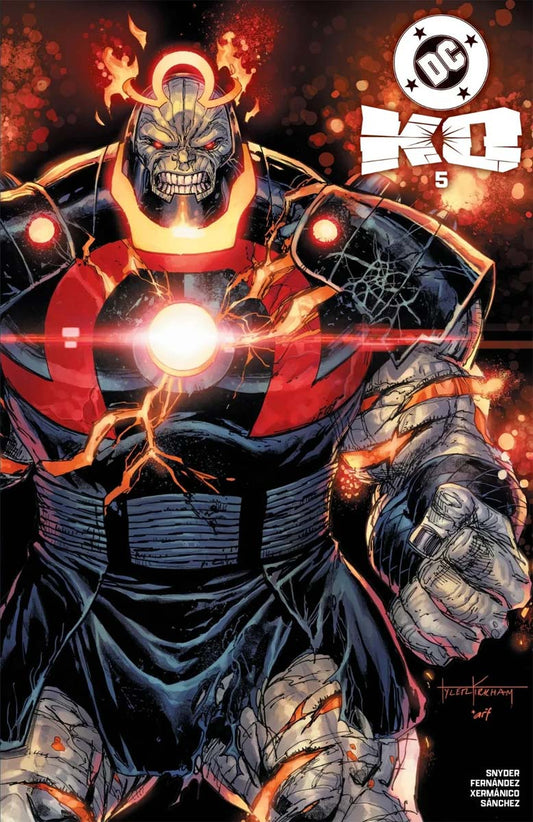 DC K.O. #5 Tyler Kirkham Darkseid  Battle Damage Spot Foil Variant