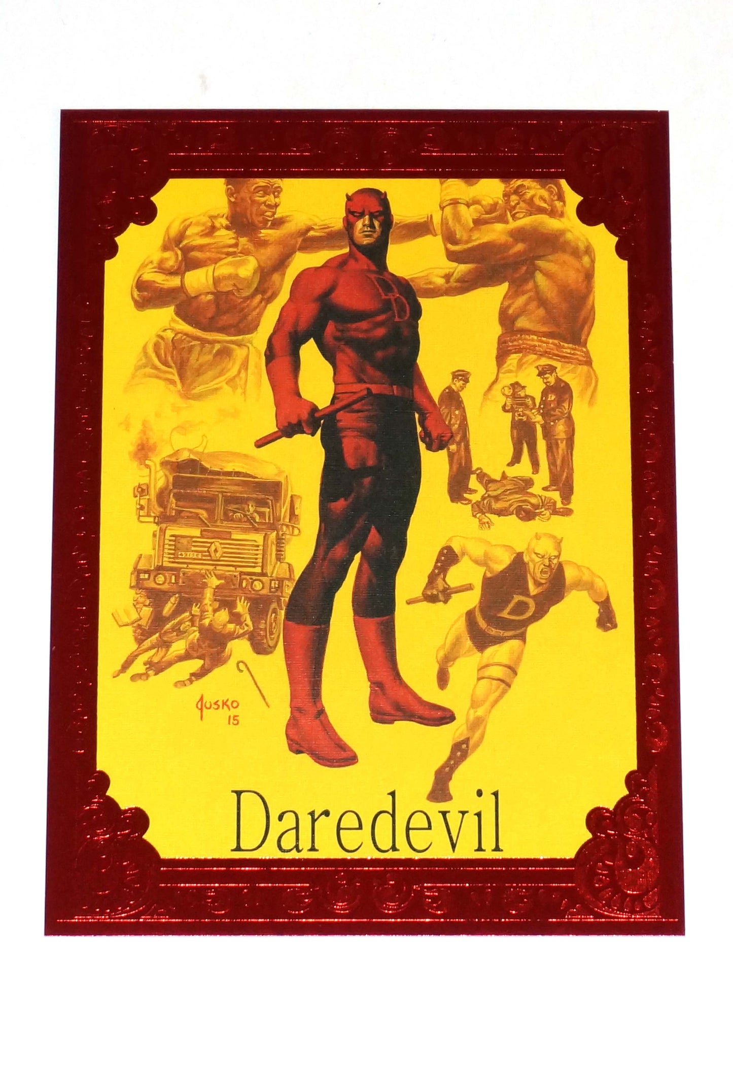 2024 Marvel Masterpiece XL Daredevil Red Foil Canvas LTD 25