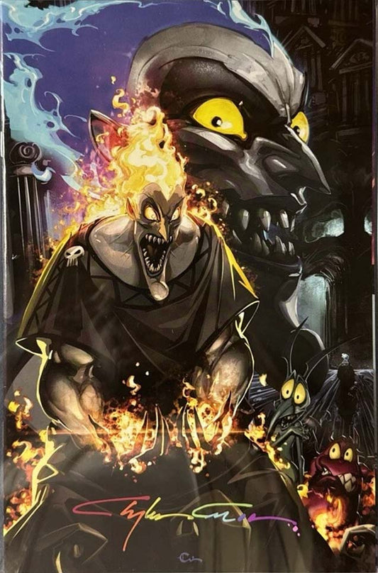 Disney Villains Hades #1 Clayton Crain Virgin Variant Signed