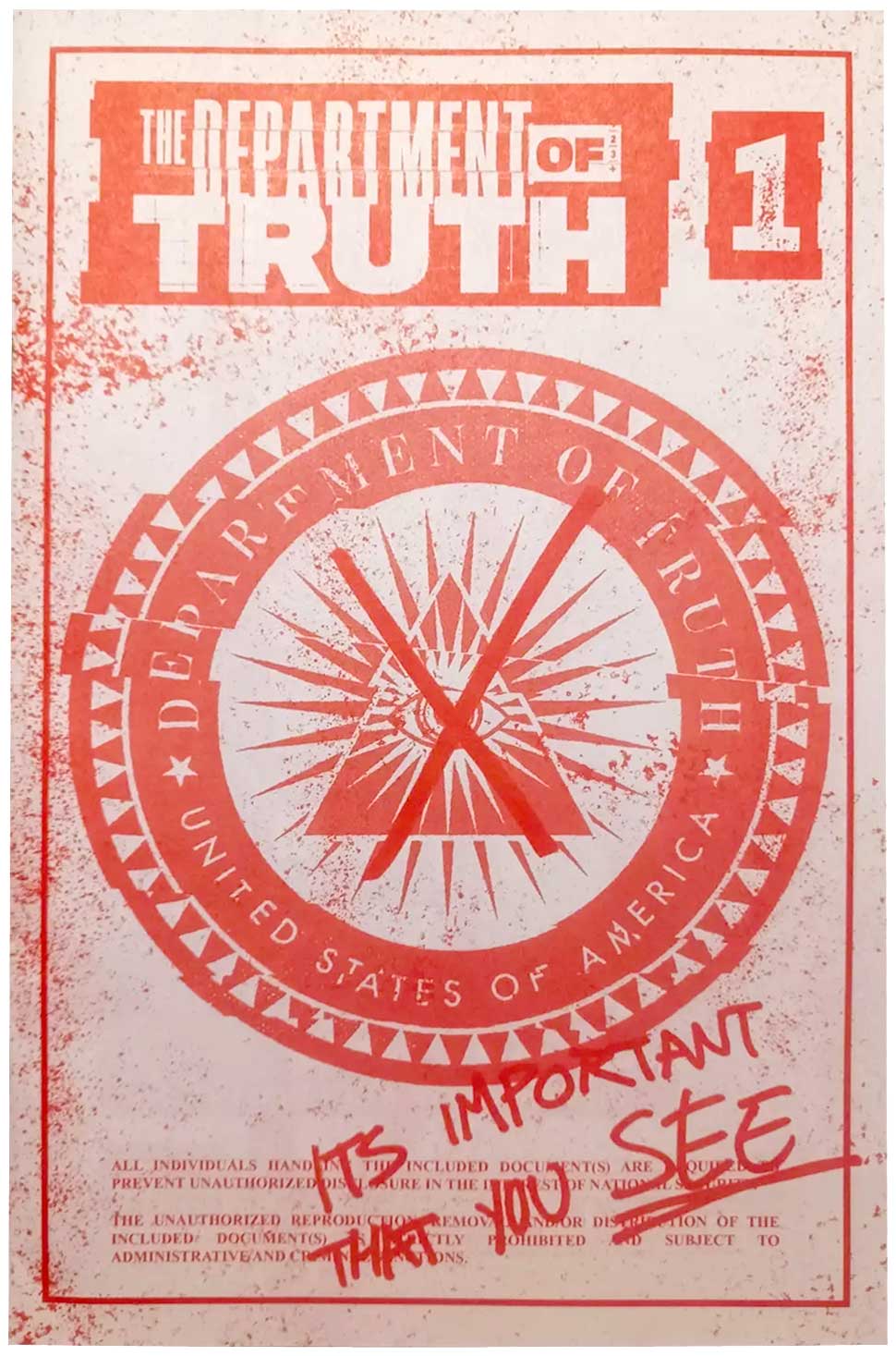 Department of Truth #1 C2E2 Red Bootleg Exclusive