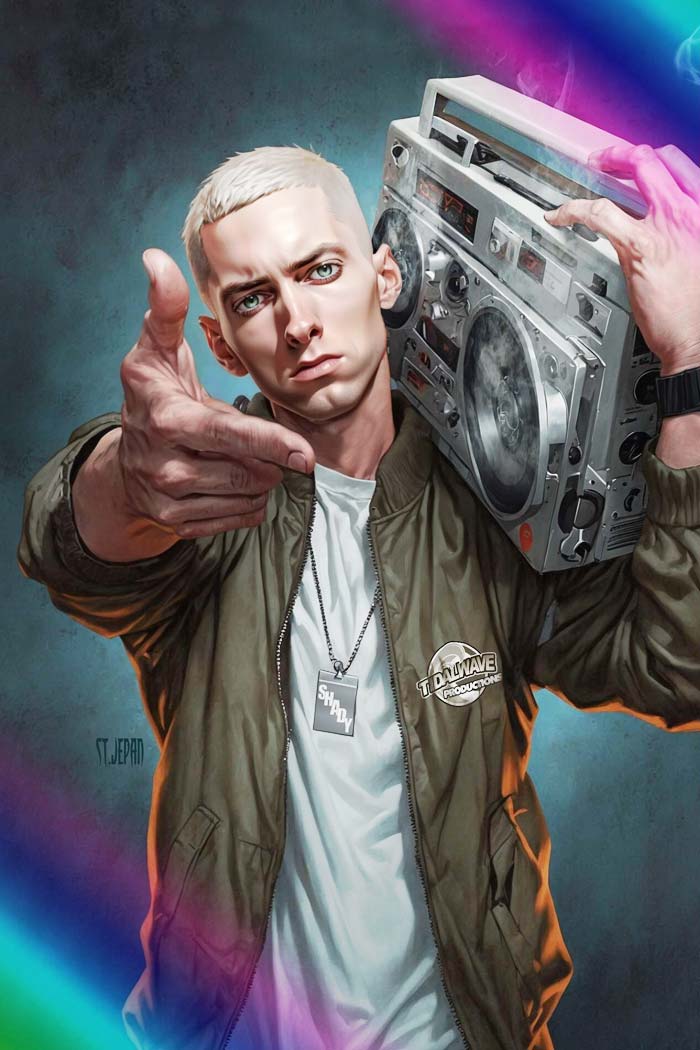 Eminem #1 CBQ Foil Variant by St. Jepan LTD 20