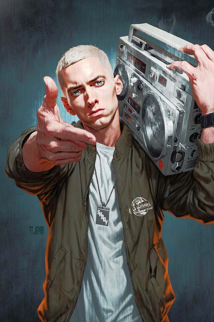 Eminem #1 CBQ Metal Variant by St. Jepan LTD 5