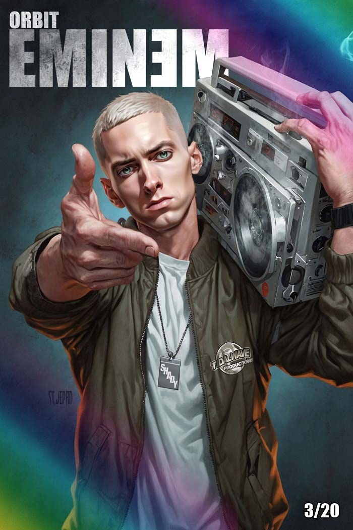 Eminem #1 CBQ Trade Foil Variant by St. Jepan LTD 20