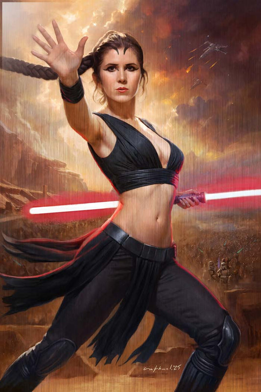 Carrie Fisher #1 Nathan Lorenzana Secret "Dark Side" Virgin Metal Variant LTD 10