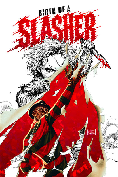 Birth of a Slasher #1 Avoltha & Ben Vazquez Crack Ice Spot Foil Variant LTD 20