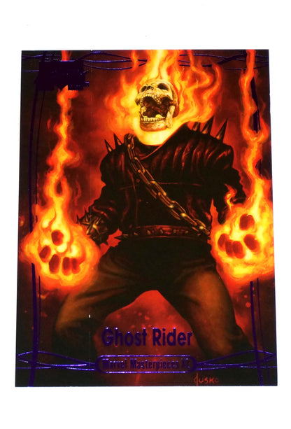 2024 Marvel Masterpiece XL Ghost Rider Purple Foil LTD 199