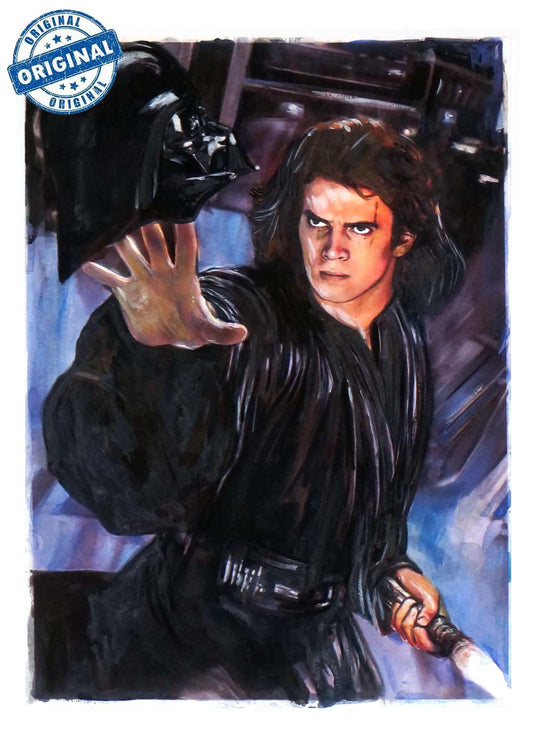 Hayden Christensen Vader Original Cover Art by Berto Martinez