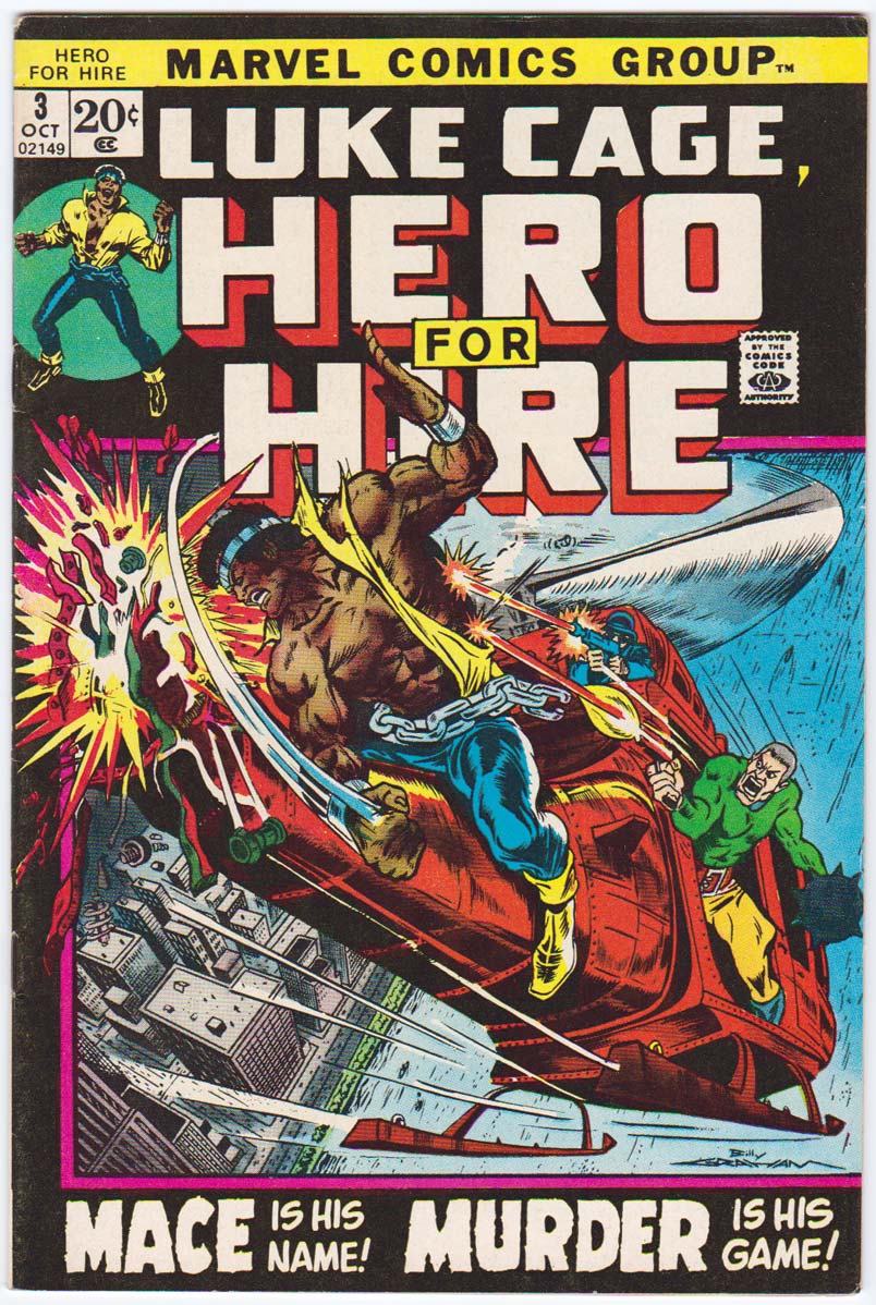 Luke Cage Hero for Hire #3 1st Gideon Mace