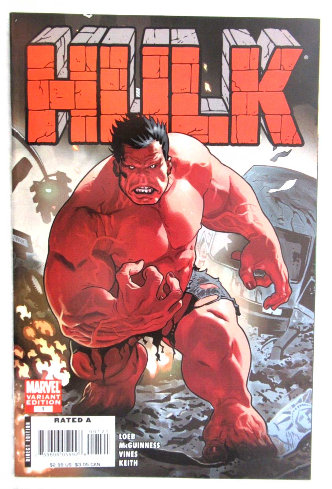 Hulk #1 Acuna Retail Variant 1st Red Hulk