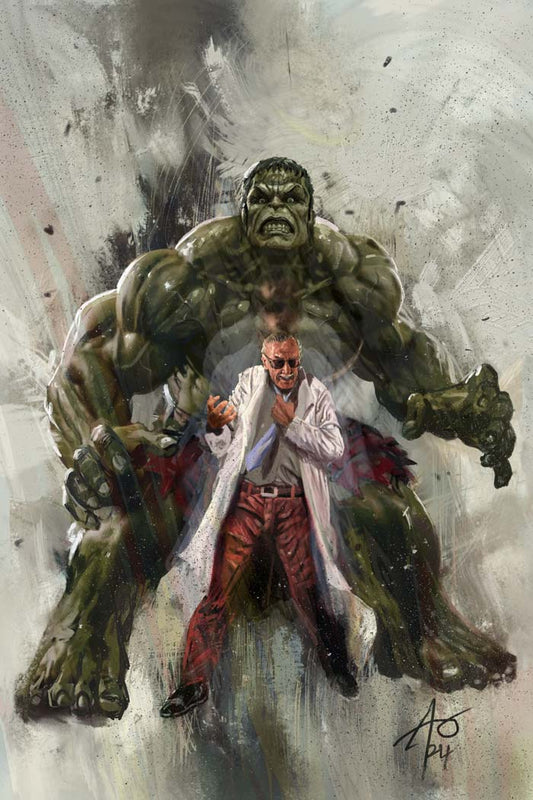 Stan Lee #1 Rudy AO CBQ Exclusive Hulk Virgin Variant