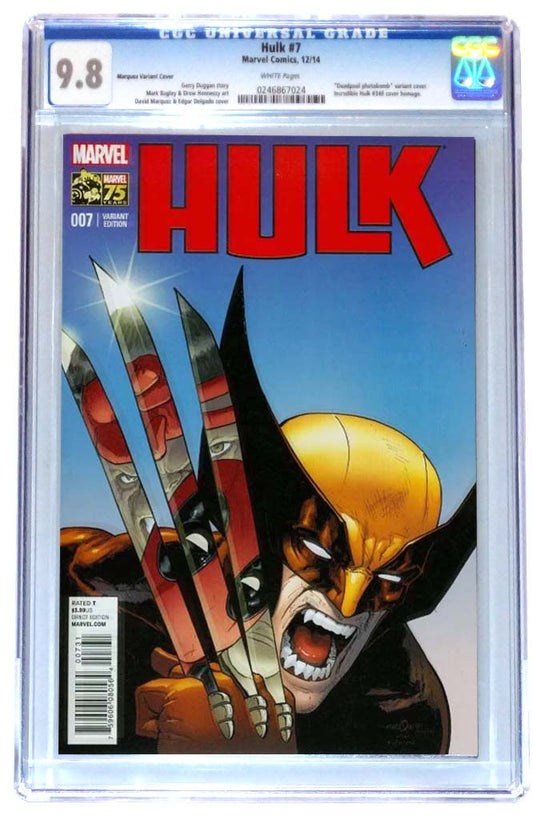 Hulk #7 CGC 9.8 Marquez Deadpool Photobomb Variant