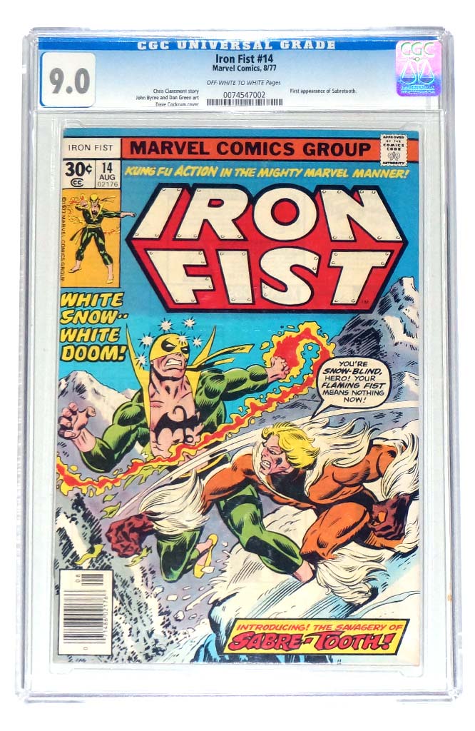 Iron Fist #14 CGC 9.0 1st Sabretooth