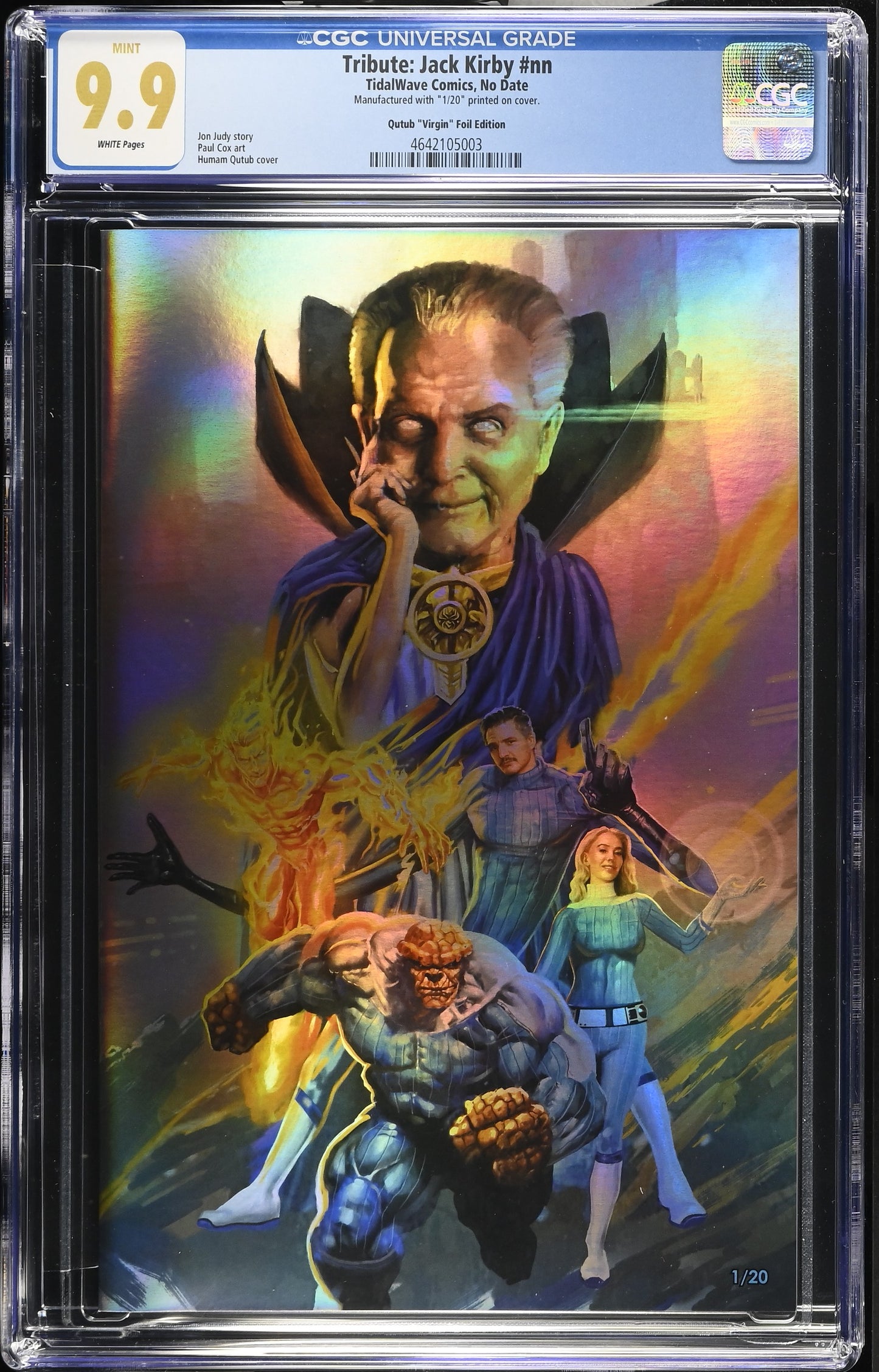 Jack Kirby #1 CGC 9.9 Rudy AO Secret Foil Variant #1/20
