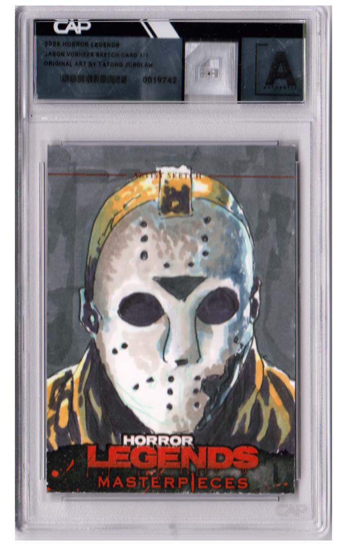 2026 Horror Legends Original Sketch Card of Jason Vorhees by Tatong Jurolan 1/1