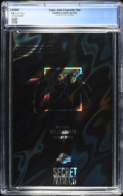 John Carpenter #1 CGC 9.8 Ultraraw26 Secret Lava Foil Variant #1/15 Back