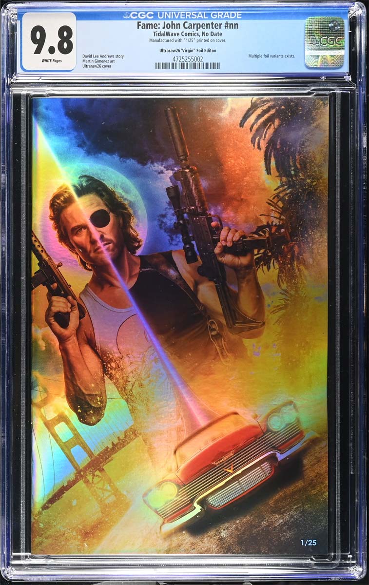 John Carpenter #1 CGC 9.8 Ultraraw26 Secret Foil Variant #1/25