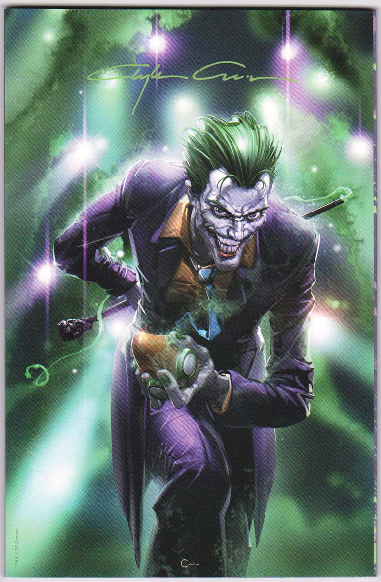 Joker 80th Anniversary 1 Clayton Crain Virgin Variant Signed Crain