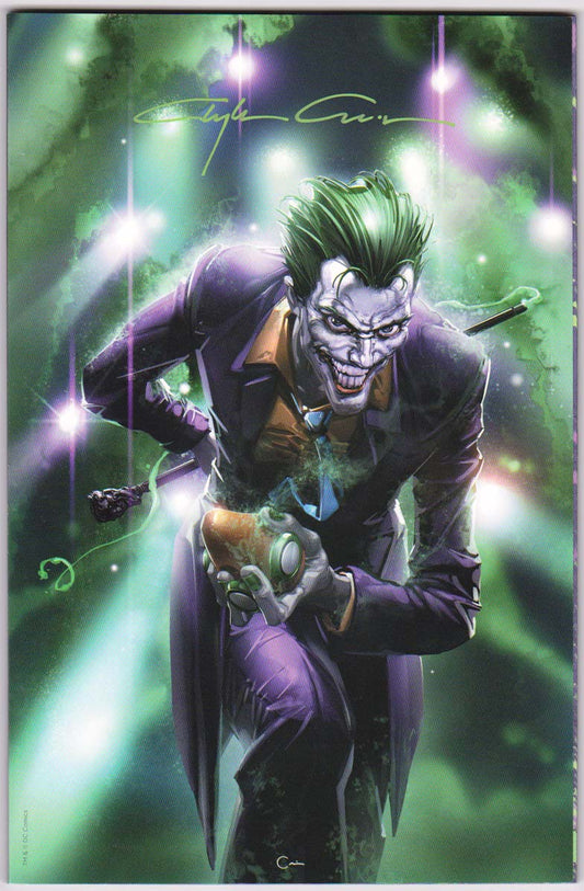 Joker 80th Anniversary 1 Clayton Crain Virgin Variant Signed Crain